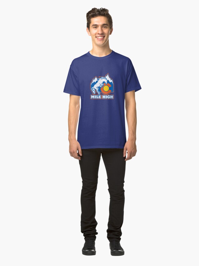 Alternate view of Mile High Bronco Classic T-Shirt