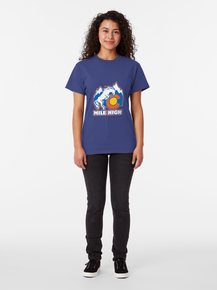 Alternate view of Mile High Bronco Classic T-Shirt