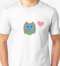 Cute owl with heartballoon Unisex T-Shirt