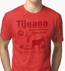 Funny Shirt - Tijuana Donkey Show Tri-blend T-Shirt