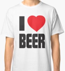Funny Shirt - I Love Beer Classic T-Shirt