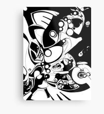 Bubble Ships Metal Print