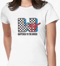 WTF Funny Music Shirt Women's Fitted T-Shirt