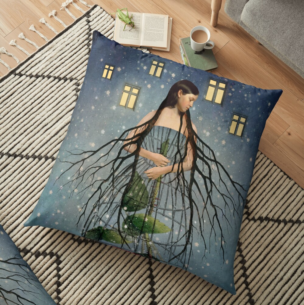 Five of Pentacles Floor Pillow