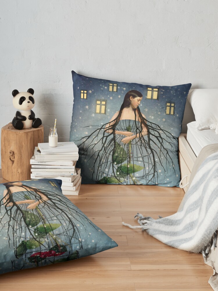 Alternate view of Five of Pentacles Floor Pillow