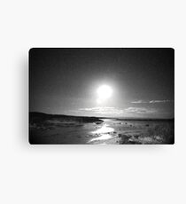 Moon Rise over Point Lowly Canvas Print