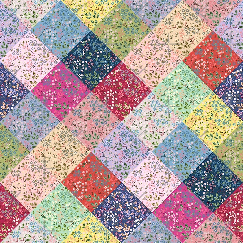 "Under the Fairy Quilt In Diamonds by Tea with Xanthe" by Teawithxanthe