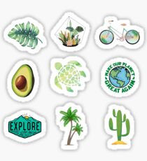 Nature Green Blue Pack Sticker