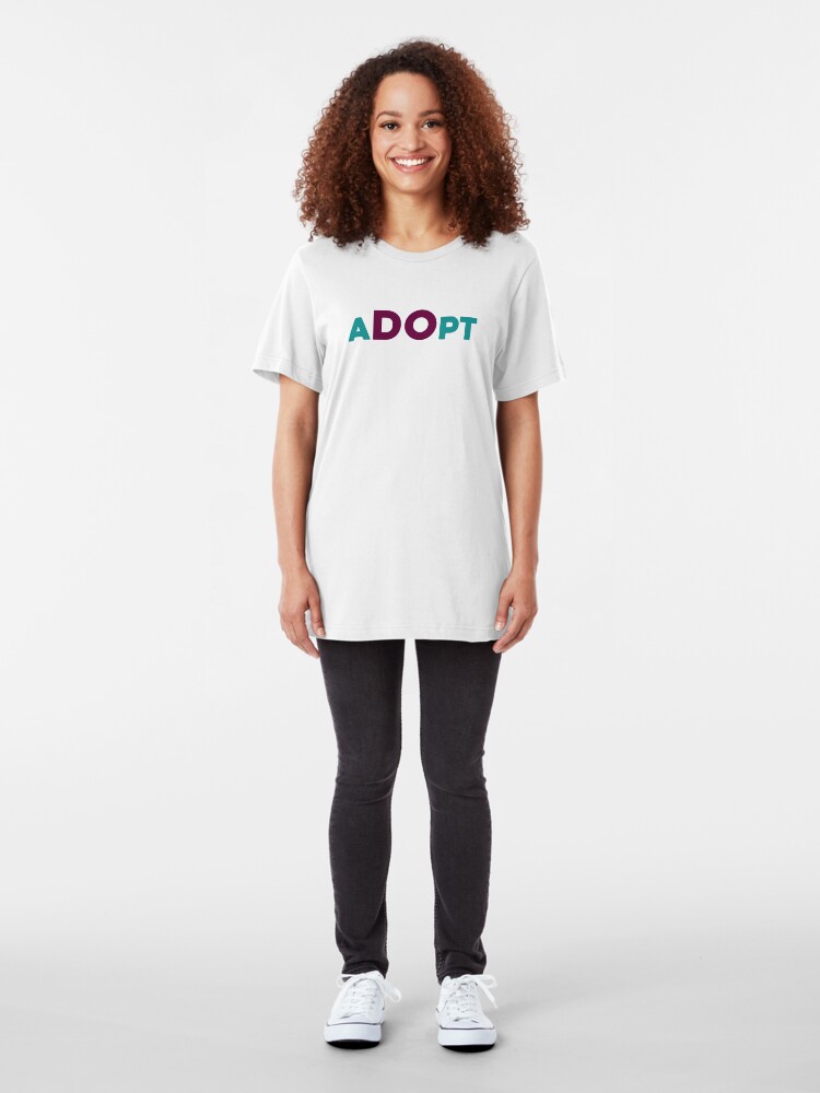 Alternate view of aDOpt Adoption Shirt Slim Fit T-Shirt