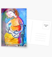 she played a dulcimer Postcards