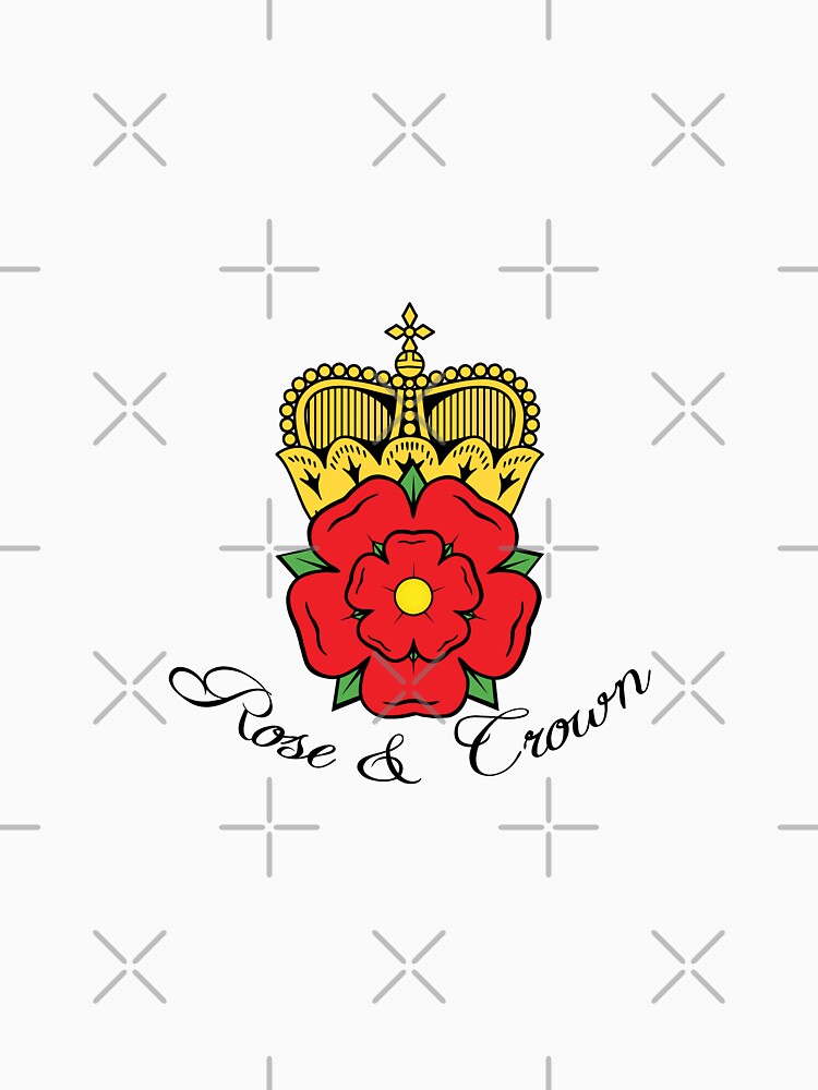 Colourful Rose and Crown Vector by tribbledesign