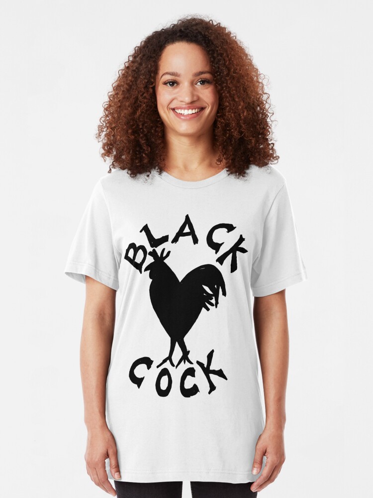 Black Cock T Shirt By Wilber Redbubble 