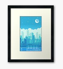 Blue Moon City Framed Print