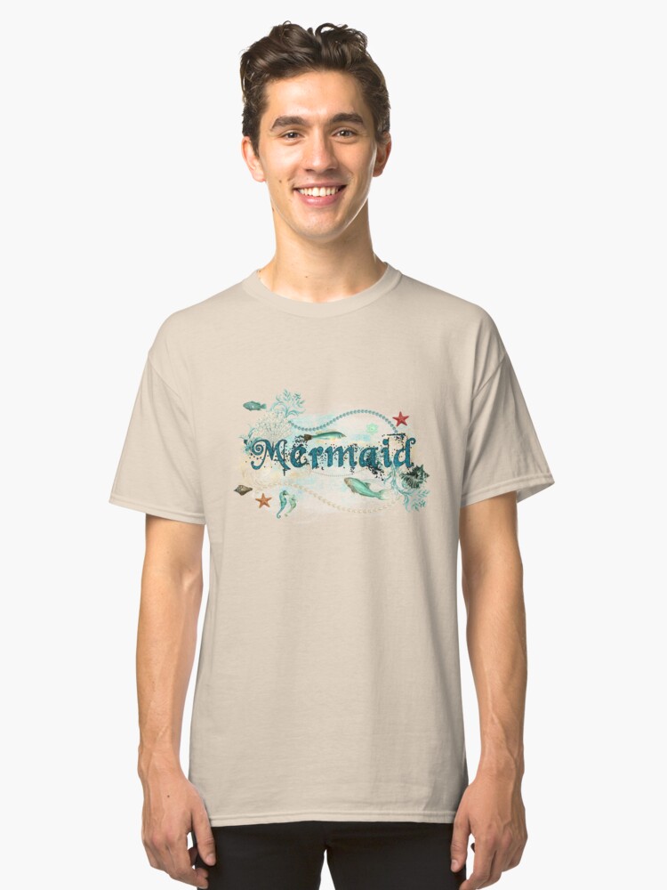 Alternate view of Mystical Mermaid Design Classic T-Shirt