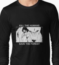 Tuer les humains, sauver la forêt T-shirt manches longues