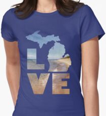 Love in Michigan Women's Fitted T-Shirt