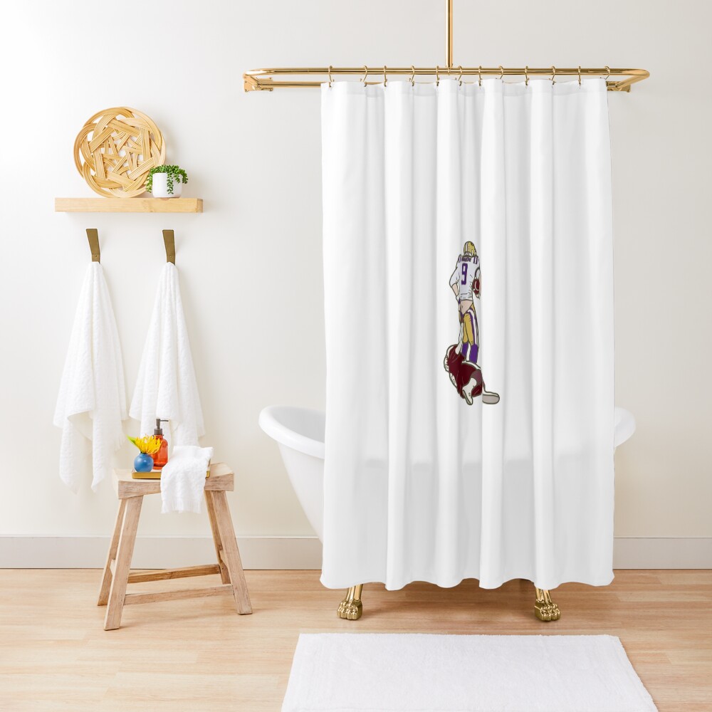 Joe Burrow Lsu Shower Curtain By Katieb12345 Redbubble