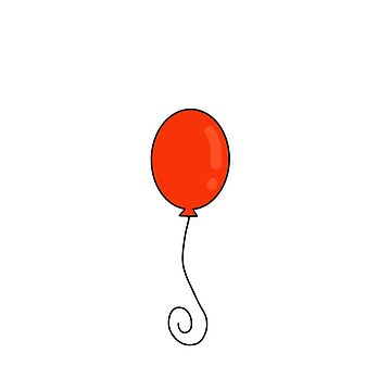 Sticker for Sale avec l'œuvre « ballon rouge » de l'artiste charlo19