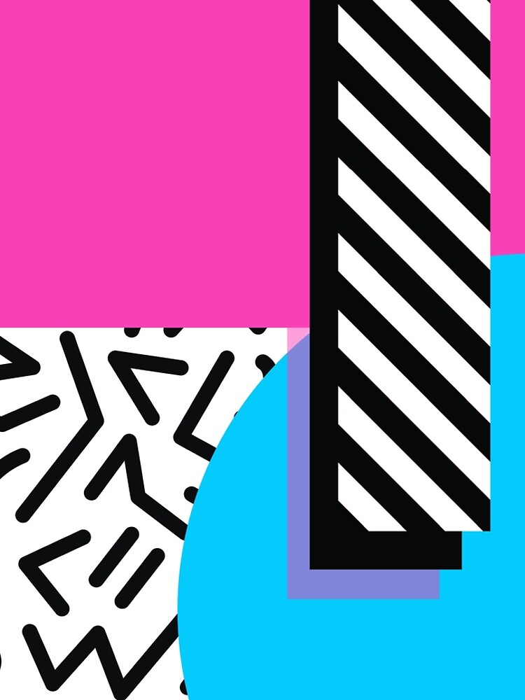 Colorful Retro Memphis Abstract by junkydotcom