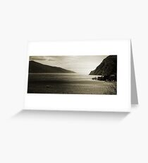 View above Lake Garda, Italy Greeting Card