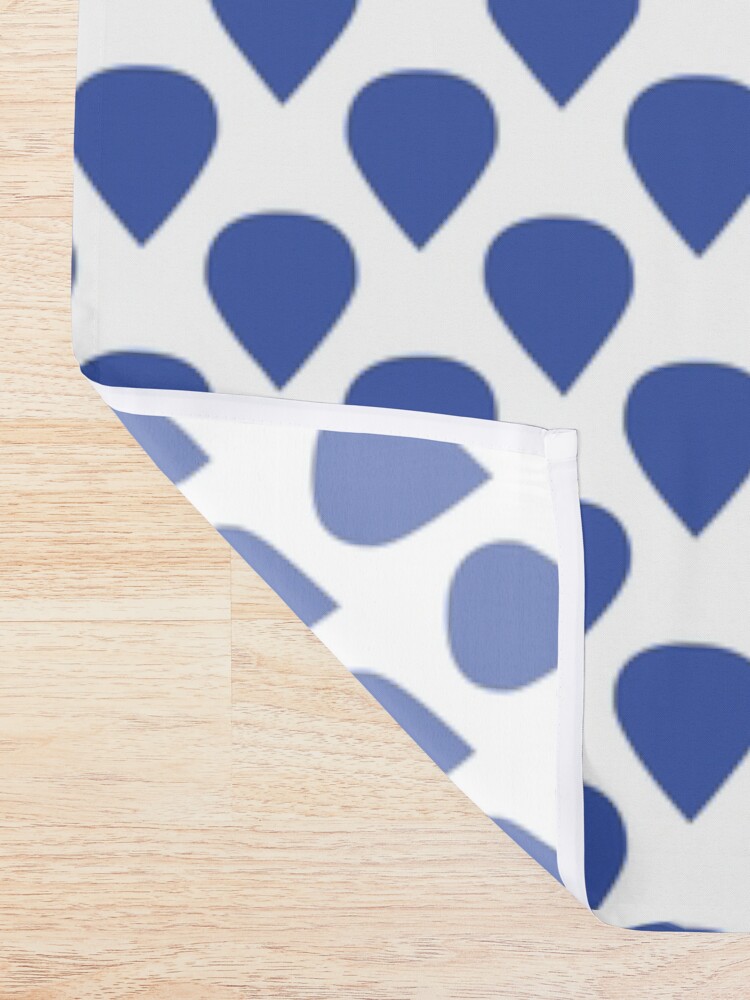Alternate view of Blue drops Shower Curtain