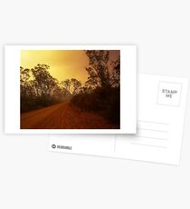 fire approaching Postcards