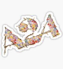 a24 floral logo Sticker