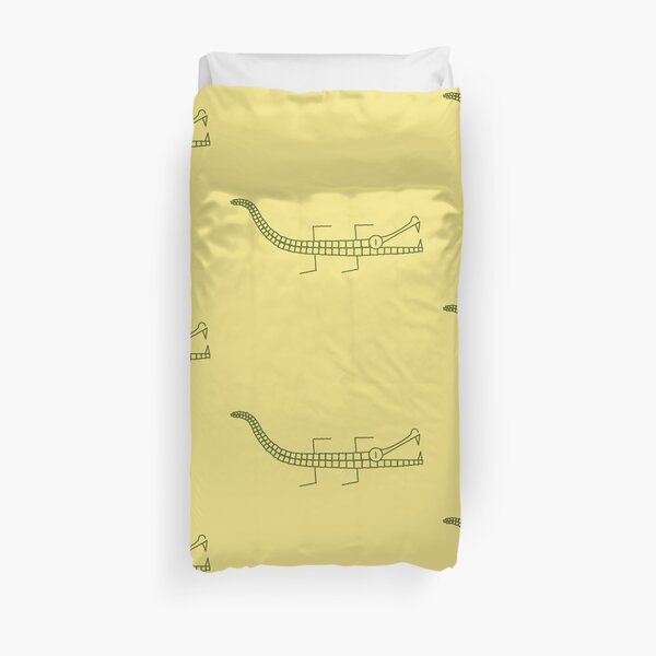 Alligator line Duvet Cover