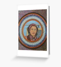 Every week a cleaner comes to dust the Edinburgh home of Marianne Blythman with Australian emu feathers. Greeting Card