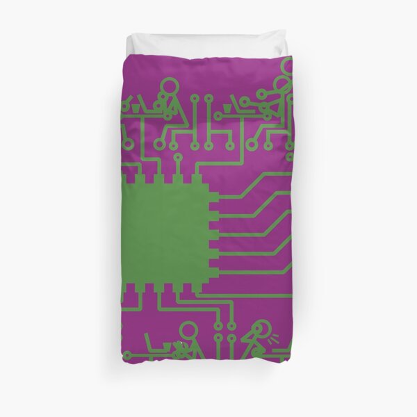 Cafe Communication Duvet Cover