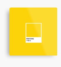 PANTONE Yellow Metal Print