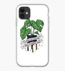 Monstera plant mom - Home is where my plants are iPhone Case