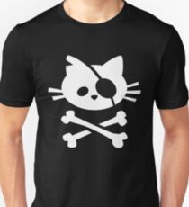 Pirate Cat: Skull and Crossbone Unisex T-Shirt