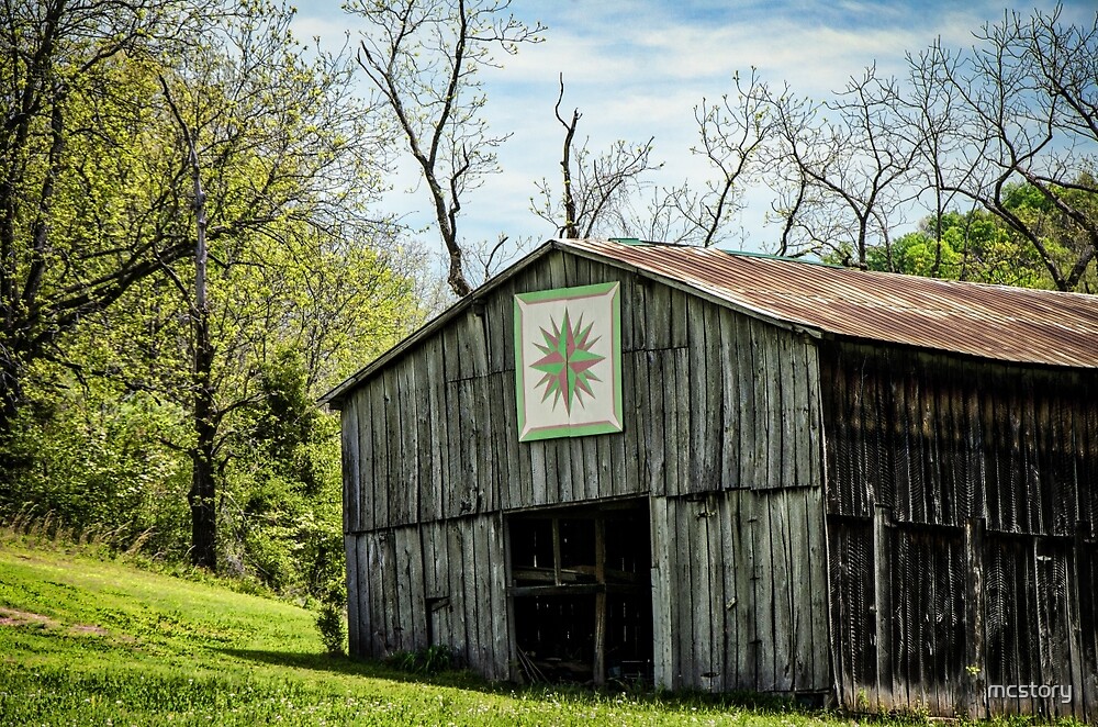"Kentucky Barn Quilt Mariners Compass" by mcstory Redbubble