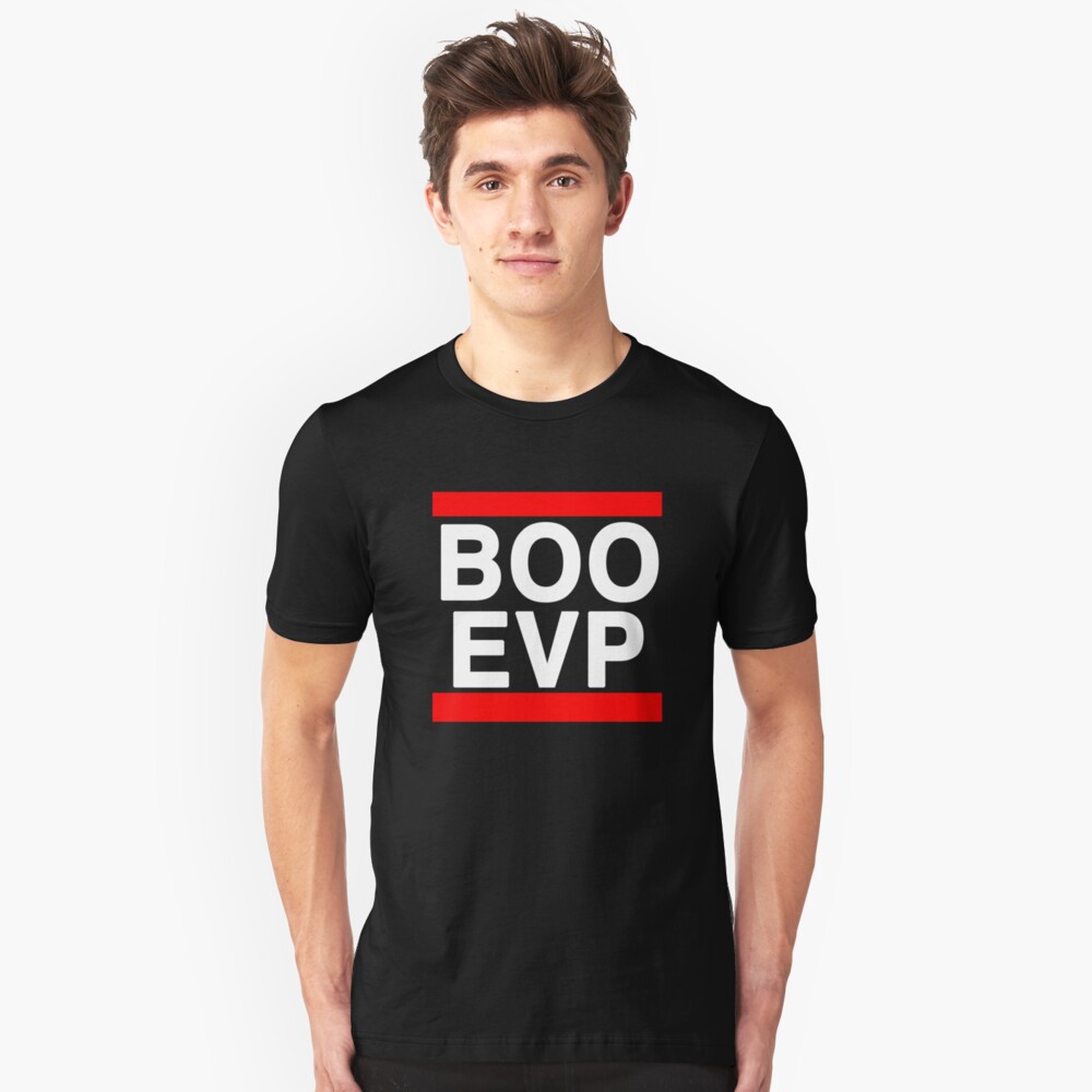 Ghost Hunting BOO EVP LogO Slim Fit T-Shirt