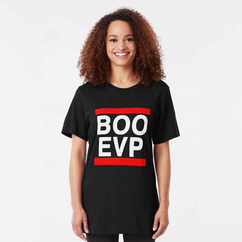 Ghost Hunting BOO EVP LogO Slim Fit T-Shirt