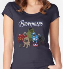 The Pugvengers Women's Fitted Scoop T-Shirt