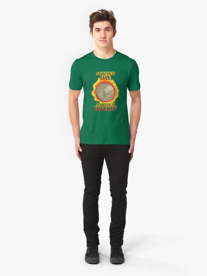 Alternate view of Bitcoin Investor. Slim Fit T-Shirt