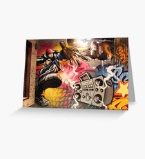 hip hop graffiti Greeting Card