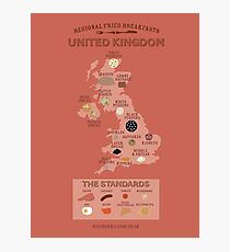 Regional Fried Breakfasts of the United Kingdom Photographic Print