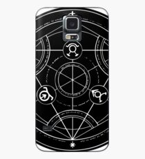 Schwarzer Alchemie-Kreis Hülle & Klebefolie für Samsung Galaxy