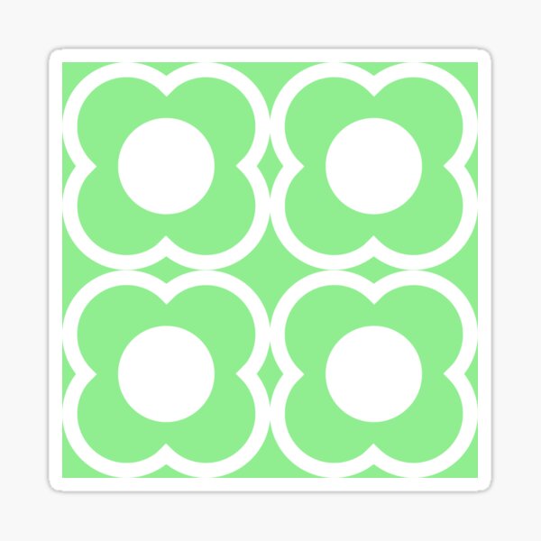 Retro Blumen Sticker