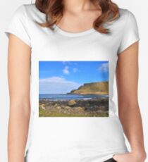 Red Stripe Women's Fitted Scoop T-Shirt
