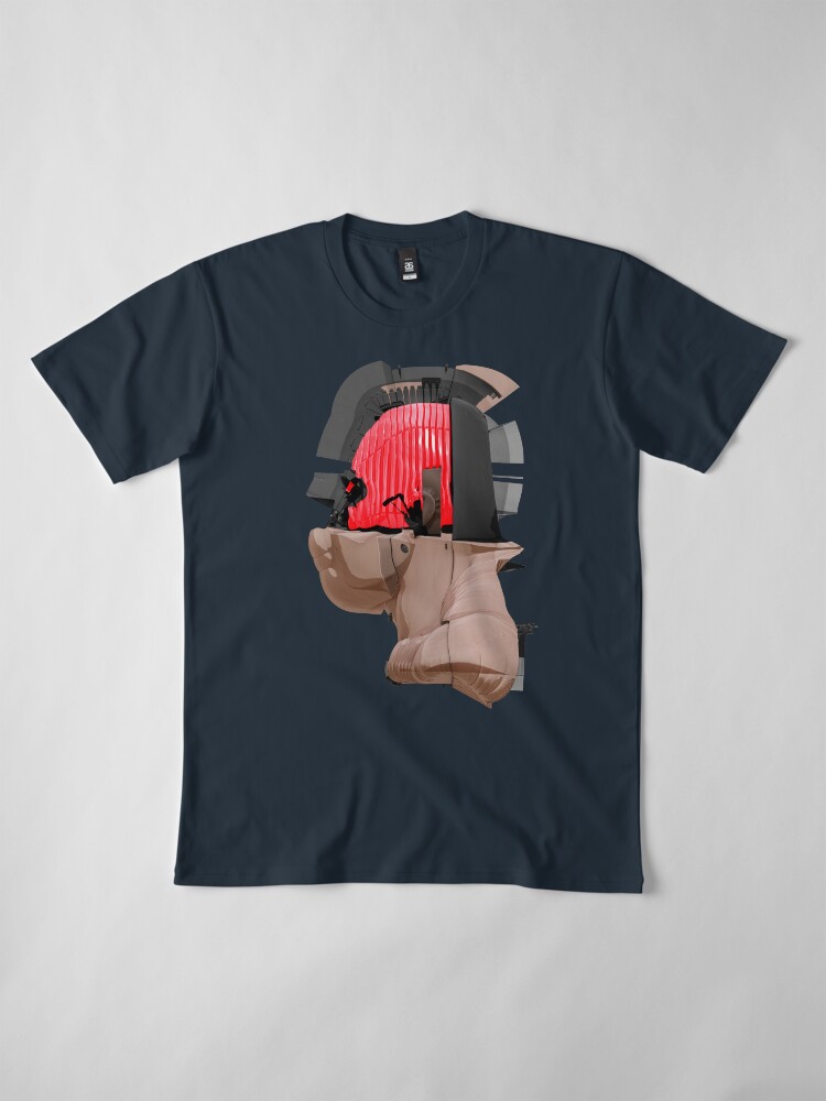 Alternative Ansicht von DISPLACEMIND II 12|2016 - Shirt (Cyberpunk Displacement 3D-Render Digital Art) Premium T-Shirt