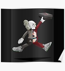 kaws air jump Poster