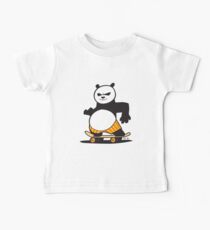 Skate Fu Panda Baby Tee