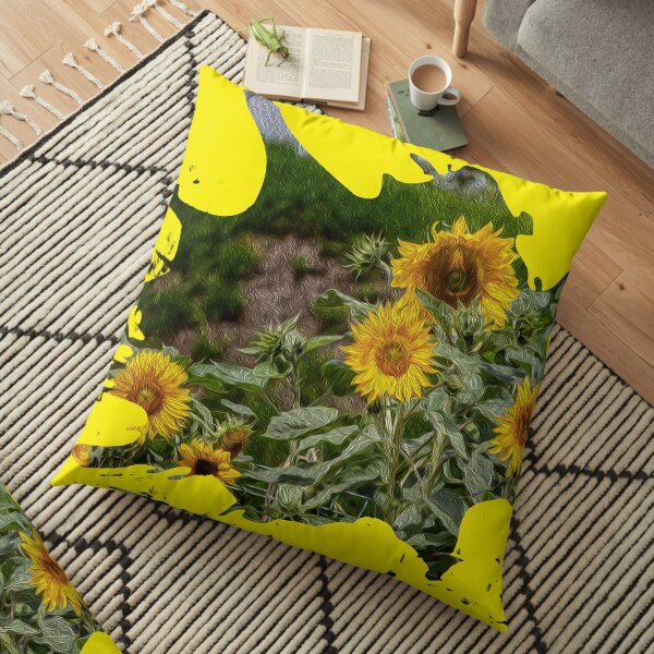 Sunflowers Floor Pillow