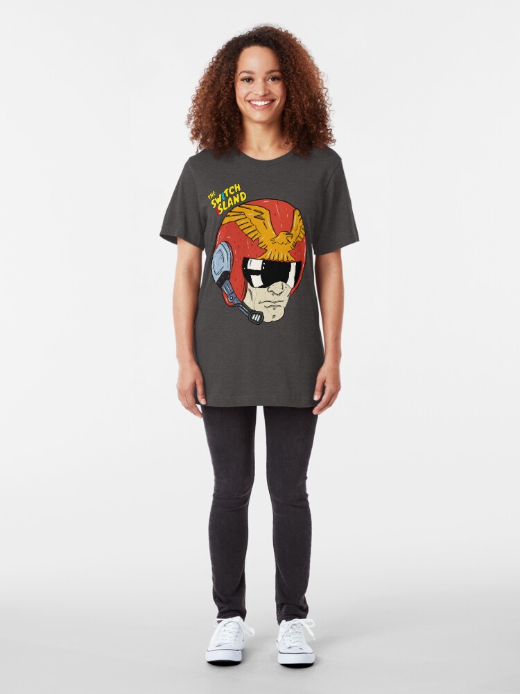 Alternate view of Captain Falcon On The Switch Island Slim Fit T-Shirt