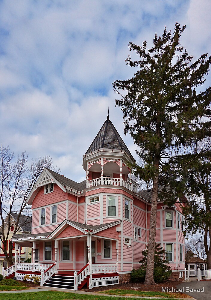 "House Victorian Flemington, NJ The Pink Lady" by Michael Savad Redbubble