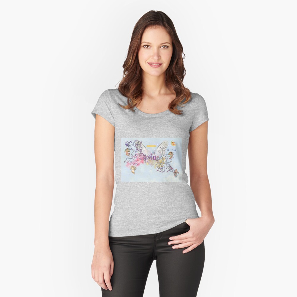 Divine Angels and Cherubs Fitted Scoop T-Shirt